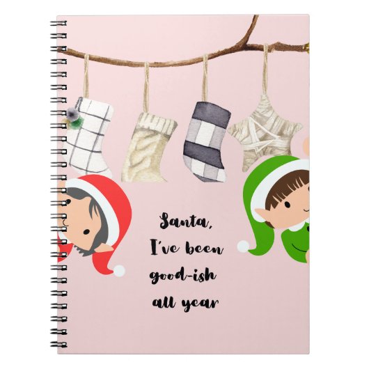 Kerstspiraal Notitieboek (Voorkant)