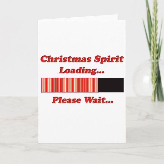 kerstspiraallading feestdagen kaart (Voorkant)