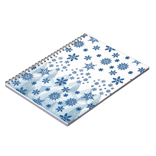 Kerstspiraalvormige Notitieboek Snowflake (Linkerzijde)