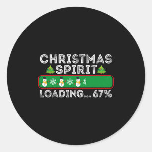 Kerstspirit Laden 67 Zes Zeven Meme Grappig S Ronde Sticker