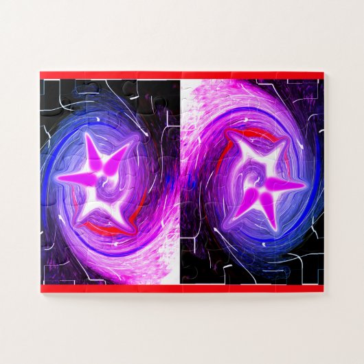 Kerstspirits kunst legpuzzel (Horizontaal)