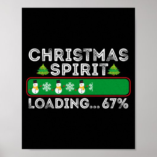 Kerstspiritus laden 67 Zes Zeven Meme Grappig S Poster (Voorkant)