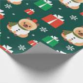 Kerstspitz-patroon Cadeaupapier (Hoek)