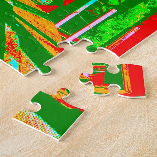 kerstspoorweg legpuzzel (Zijkant)