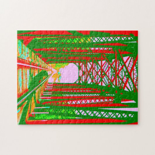 kerstspoorweg legpuzzel (Horizontaal)