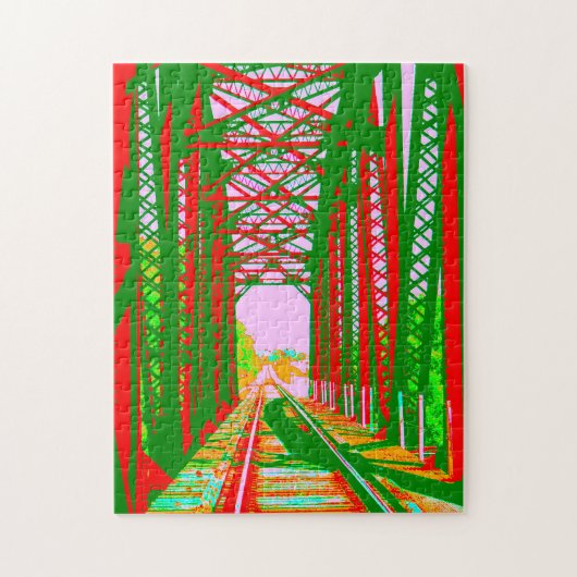 kerstspoorweg legpuzzel (Verticaal)