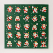 Kerstsport aftellen legpuzzel (Verticaal)