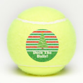Kerstsport Funny Decks The Balls of Halls Tennisballen (Achterkant)