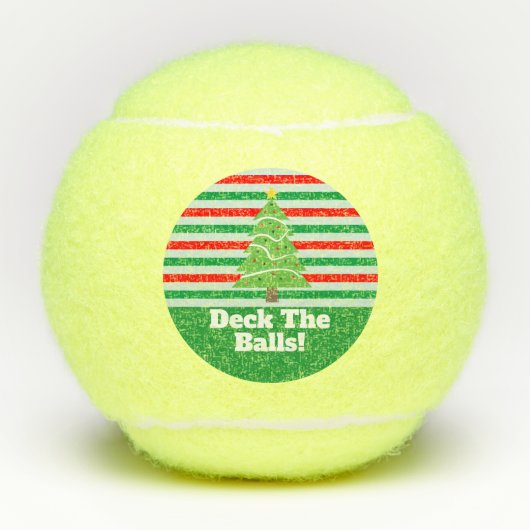 Kerstsport Funny Decks The Balls of Halls Tennisballen (Voorkant)