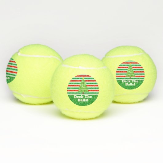 Kerstsport Funny Decks The Balls of Halls Tennisballen (Multi)
