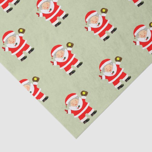 Kerstsport Softball Tissuepapier (Detail)