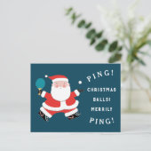 Kerstsport vakantie kaarten feestdagenkaart (Staand voorkant)