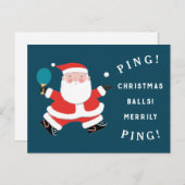 Kerstsport vakantie kaarten feestdagenkaart (Voorkant / Achterkant)