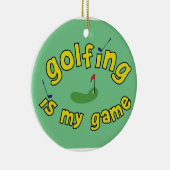 kerstsportversiering keramisch ornament (Rechts)