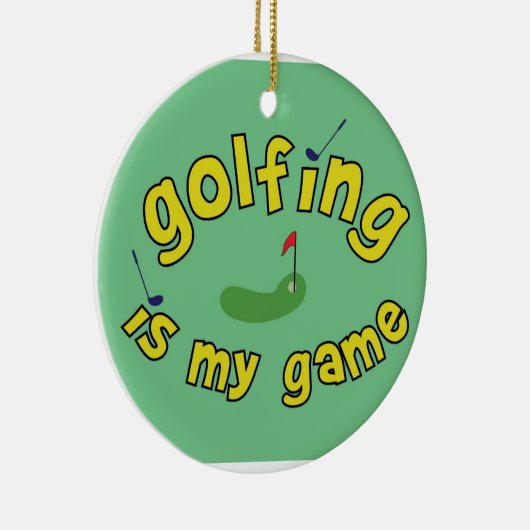 kerstsportversiering keramisch ornament (Rechts)