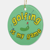 kerstsportversiering keramisch ornament (Links)