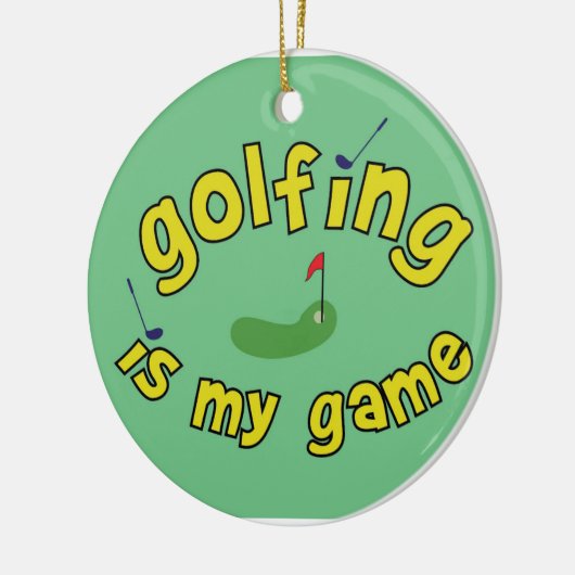 kerstsportversiering keramisch ornament (Links)