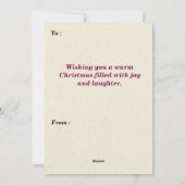 Kerstsprankelende Glitter Zwart Custom Photo Feestdagenkaart (Achterkant)