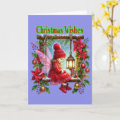 Kerstsprookjeswensen Kaart (Gele Bloem)