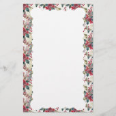 Kerstspuitrand vakantiedecoratie briefpapier (Voorkant)