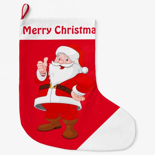 kerststaart/kerstman grote kerstsok (Voorkant)
