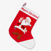 kerststaart/kerstman grote kerstsok (Voorkant (Hangend))