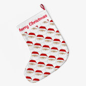 kerststaart/kerstman grote kerstsok (Achterkant (Hangend))