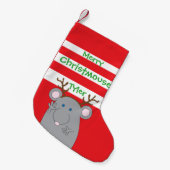 kerststaart "Merry Christmouse" Kleine Kerstsok (Voorkant (Hangend))