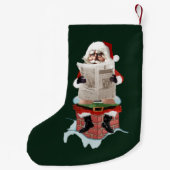 kerststaart met kerstcadeaus "Party pooper" Kleine Kerstsok (Achterkant)