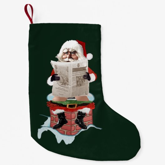 kerststaart met kerstcadeaus "Party pooper" Kleine Kerstsok (Voorkant)