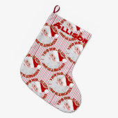 kerststaart met kerstcadeautjes grote kerstsok (Voorkant (Hangend))