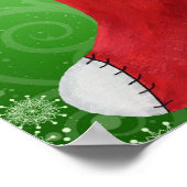 kerststaart met snoepsnoepriet poster (Hoek)