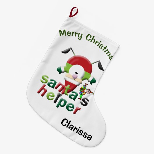 kerststaart, Santa Elf Grote Kerstsok (Voorkant (Hangend))