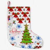 kerststaart wit kleine kerstsok (Voorkant)