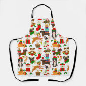 kerststaartroep schort (Voorkant)