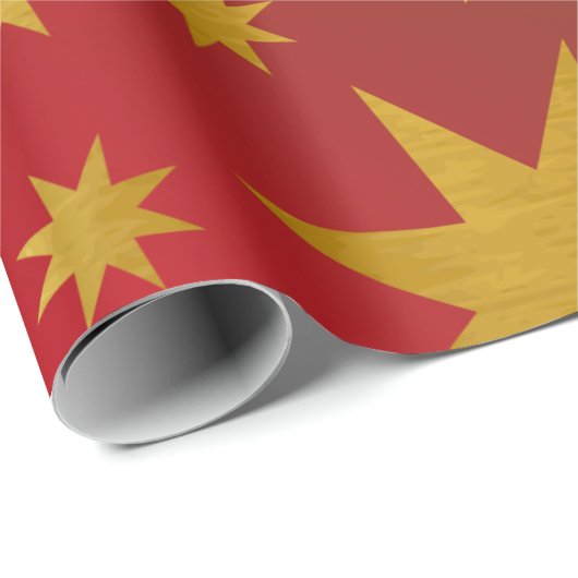  kerststaartwappapier voor decortering cadeaupapier (Rol Hoek)