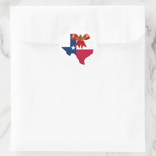 Kerststaat Texas Vlag Stickers zeehonden (Tas)