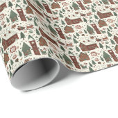 Kerststad aan de Noordpool Cadeaupapier (Rol Hoek)