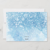 Kerststad Aquarel Kerstkaart met Bewegend Effect (Achterkant)