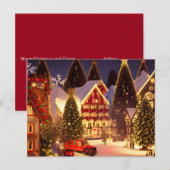 Kerststad Briefkaart (Voorkant / Achterkant)