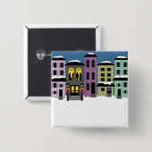 Kerststad ~ Button (Voorkant /achterkant)