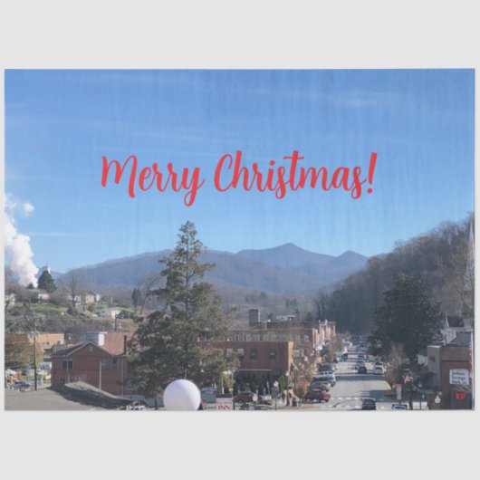 Kerststad decoraties, Tissue Paper Tissuepapier (Voorkant)