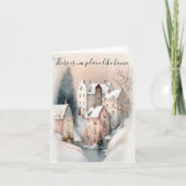 Kerststad Feestdagen Kaart (Voorkant)