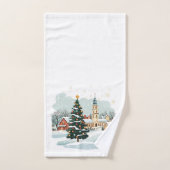 Kerststad Handdoeken Set Sneeuwvlokken (Handdoek)