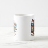 Kerststad in jaren 50-stijl koffiemok (Center)