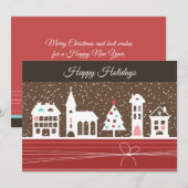 Kerststad kaart (Voorkant / Achterkant)