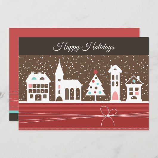 Kerststad kaart (Voorkant / Achterkant)