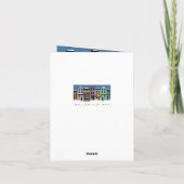 Kerststad ~  kaart met FOTO INLASVELD (Achterkant)