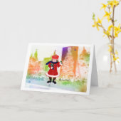 Kerststad LeeMarie’s Creative Design Kaart (Gele Bloem)