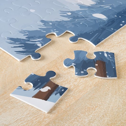 Kerststad Legpuzzel (Zijkant)